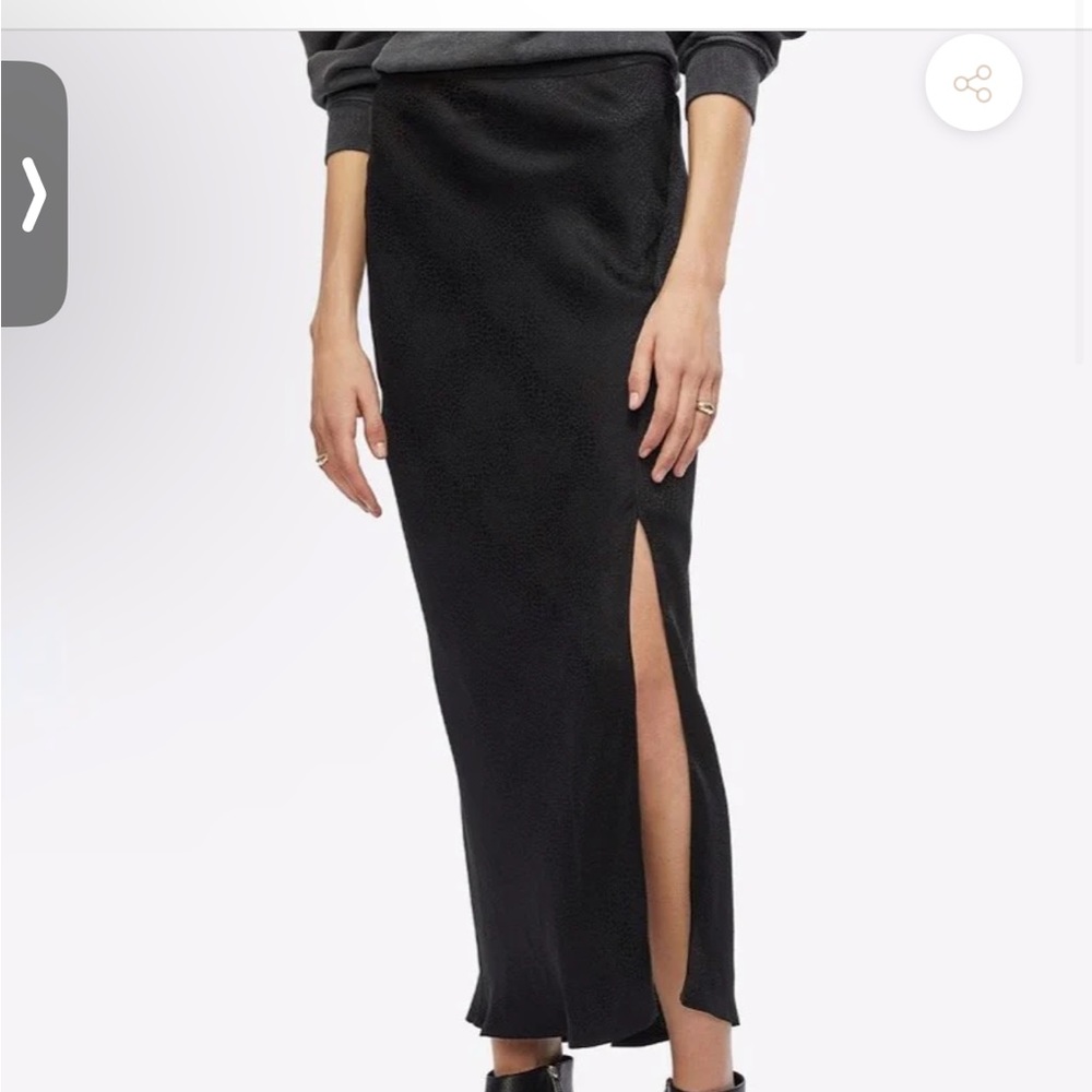 Anine Bing Dolly snake skin silk skirt